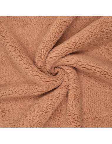 Tissu sherpa - Marron clair