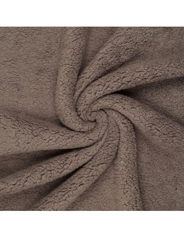 Tissu sherpa - Cacao