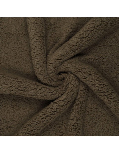 Tissu sherpa - Brun