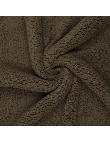 Tissu sherpa - Brun