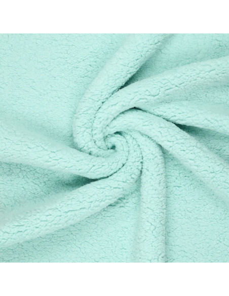Tissu sherpa - Bleu glacier