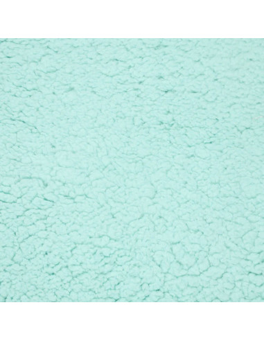 Tissu sherpa - Bleu glacier