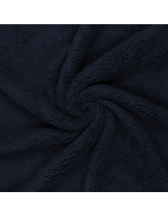 Tissu sherpa - Bleu marine foncé
