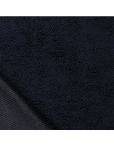 Tissu sherpa - Bleu marine foncé