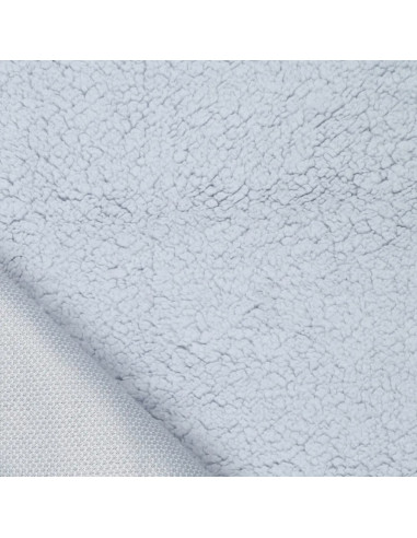 Tissu sherpa - Gris bleu