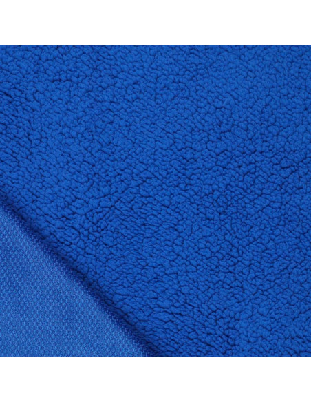 Tissu sherpa - Bleu