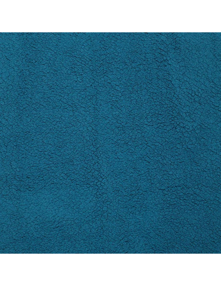 Tissu sherpa - Bleu pétrole