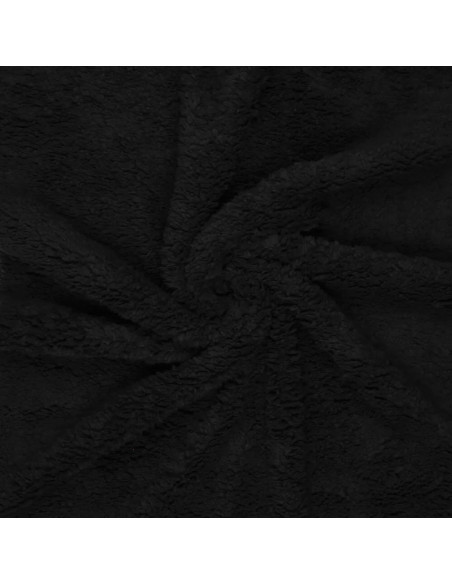 Tissu sherpa - Noir