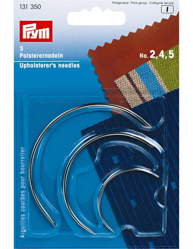 Aiguilles courbes pour bourrelier