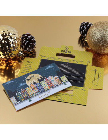 Carnet de 40 aiguilles Bohin - Féérie de Noël