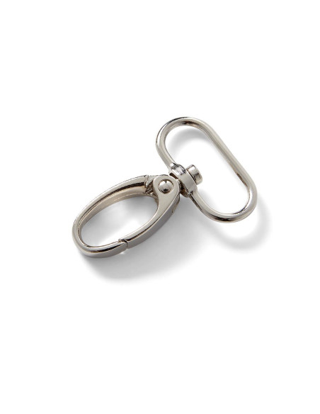 Mousqueton métal 25 x 45 mm - Argent