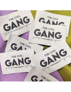 Lot de 6 étiquettes tissées - The Cool Gang