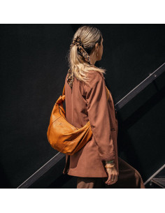 Sac à main zippé Muud Fate - Whisky