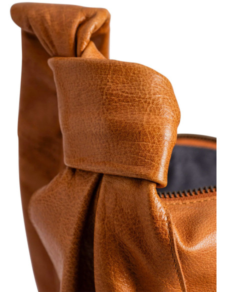 Sac à main zippé Muud Fate - Whisky