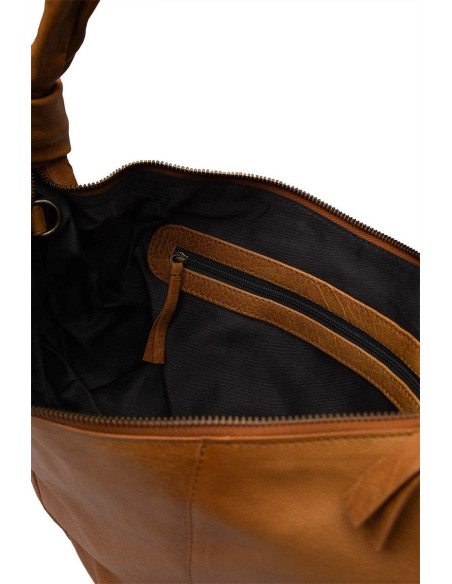 Sac à main zippé Muud Fate - Whisky