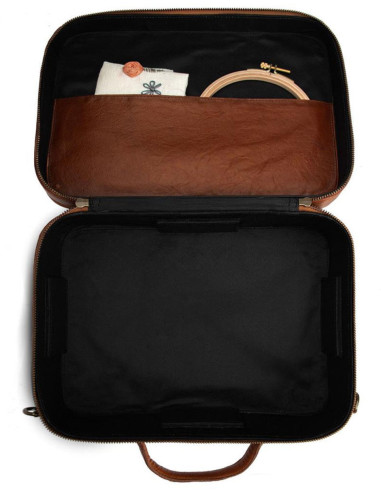 Boite à rangements pour broderie et couture Muud Flora - Rich Brown