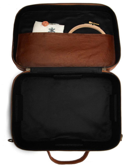 Boite à rangements pour broderie et couture Muud Flora - Rich Brown