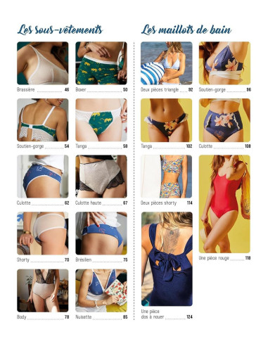 Livre petites tenues à coudre : Culotte, brassière, pyjama, body, maillot de bain