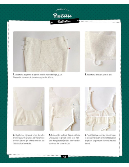 Livre petites tenues à coudre : Culotte, brassière, pyjama, body, maillot de bain