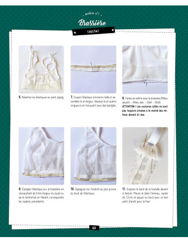Livre petites tenues à coudre : Culotte, brassière, pyjama, body, maillot de bain