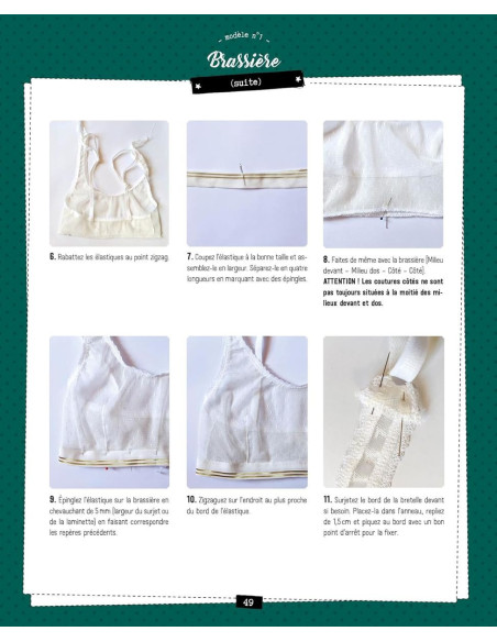 Livre petites tenues à coudre : Culotte, brassière, pyjama, body, maillot de bain