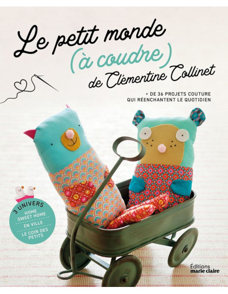Livre le petit monde à coudre de Clémentine Collinet