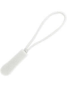 Cordon de tirage pour tirette de fermeture - Blanc