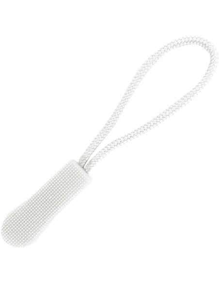 Cordon de tirage pour tirette de fermeture - Blanc