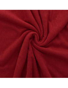 Tissu micro éponge viscose - Rouge