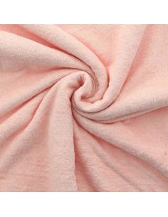Tissu micro éponge viscose - Blush