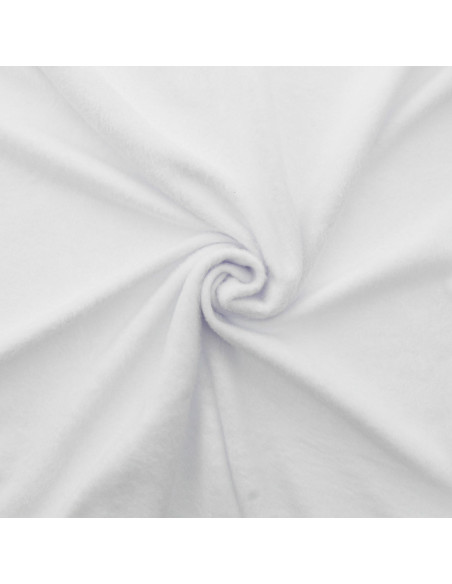 Tissu sweat polaire alpine - Blanc
