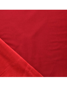 Tissu sweat polaire alpine - Rouge