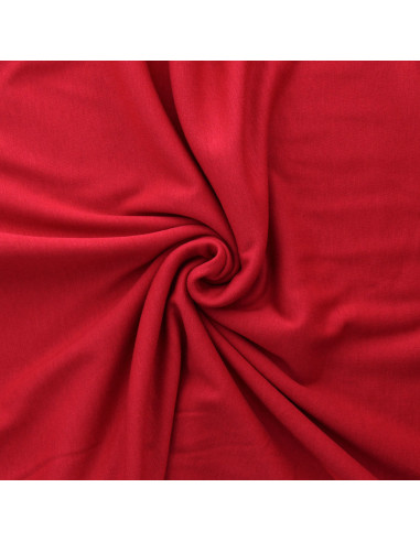 Tissu sweat polaire alpine - Rouge