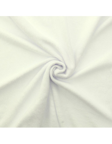 Tissu sweat polaire alpine - Blanc cassé
