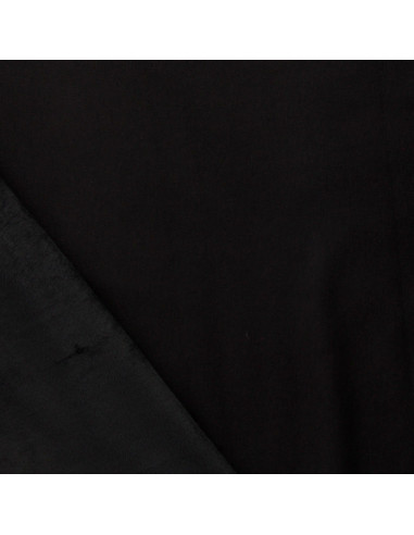 Tissu sweat polaire alpine - Noir