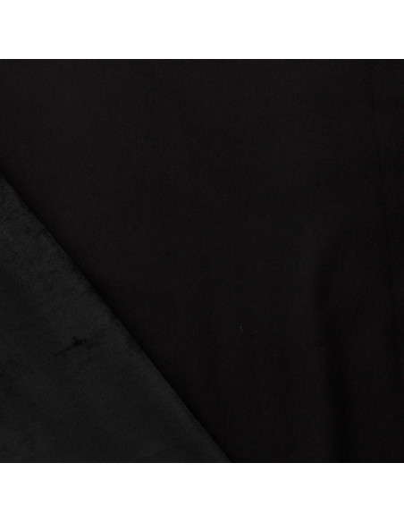 Tissu sweat polaire alpine - Noir