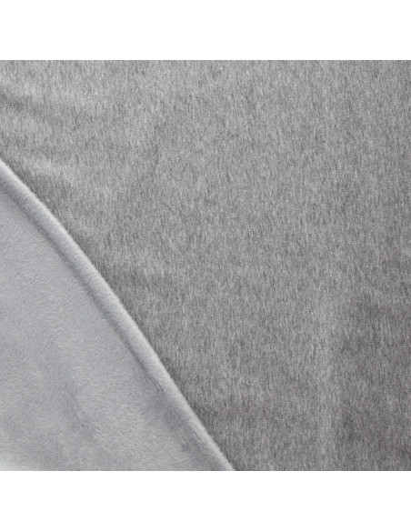 Tissu sweat polaire alpine - Gris clair chiné