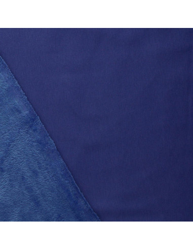 Tissu sweat polaire alpine - Bleu indigo