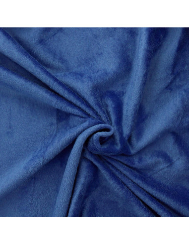 Tissu sweat polaire alpine - Bleu indigo