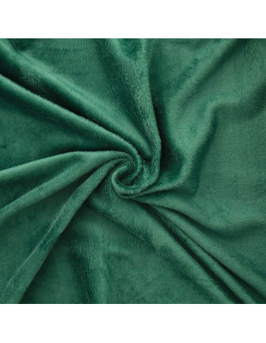 Tissu sweat polaire alpine - Vert foncé