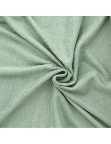 Tissu sweat polaire alpine - Vert de gris