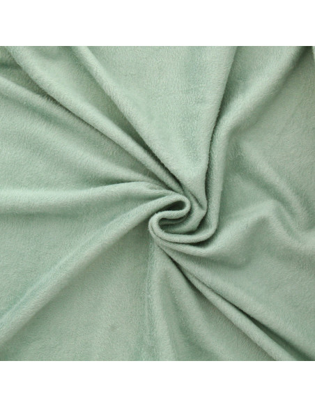 Tissu sweat polaire alpine - Vert de gris