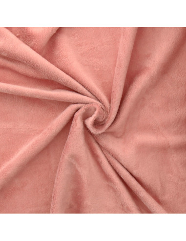 Tissu sweat polaire alpine - Vieux rose