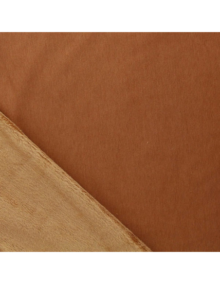 Tissu sweat polaire alpine - Ocre