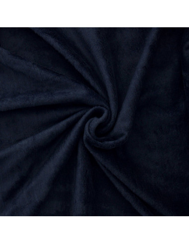 Tissu sweat polaire alpine - Bleu marine foncé