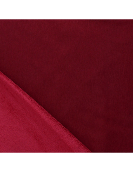 Tissu sweat polaire alpine - Bordeaux