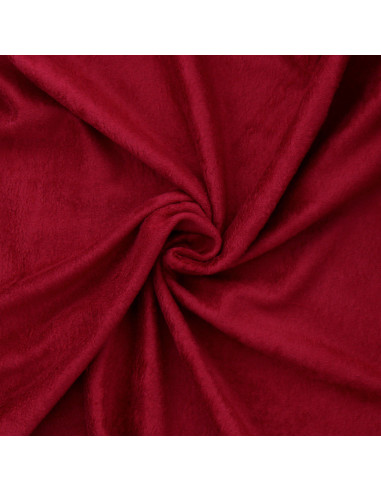Tissu sweat polaire alpine - Bordeaux