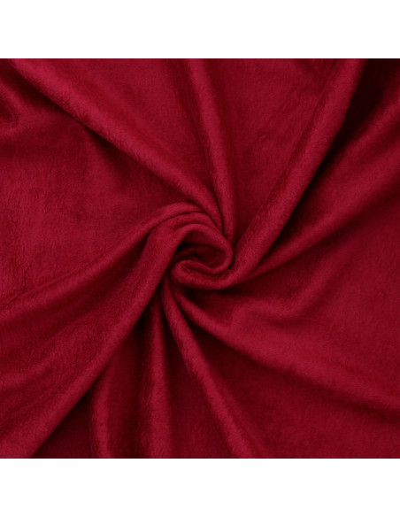 Tissu sweat polaire alpine - Bordeaux