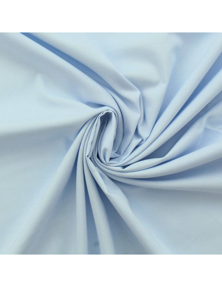 Tissu voile de coton - Bleu layette