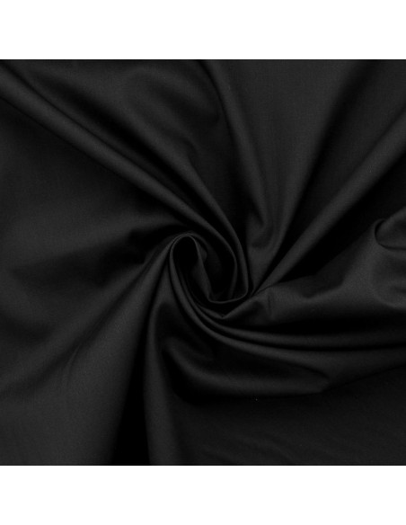 Tissu popeline de coton - Noir
